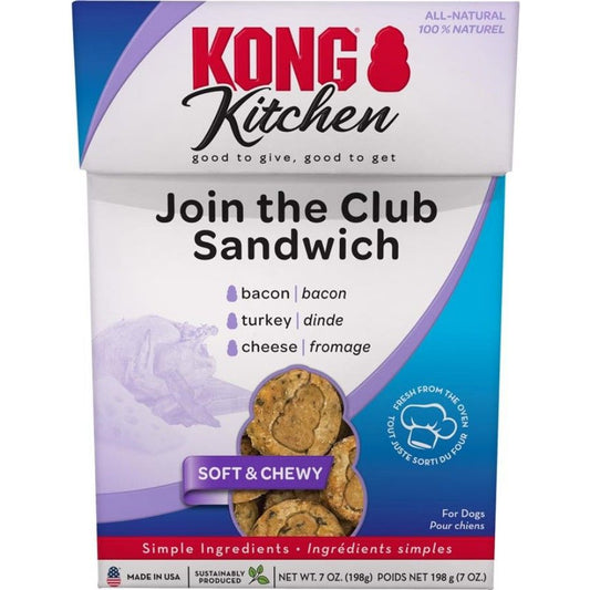 KONG Kitchen Join the Club Sandwich Dog Treat-Dog-KONG-7 oz-