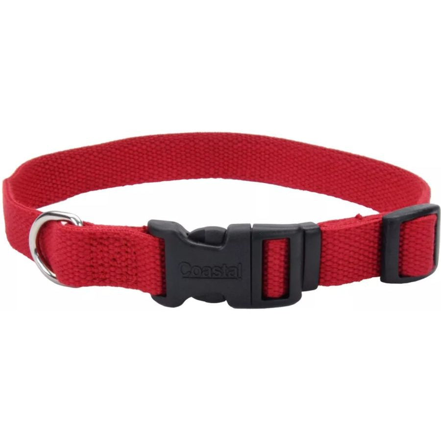 Coastal Pet New Earth Soy Adjustable Dog Collar Cranberry-Dog-Coastal Pet-18-26"L x 1"W-