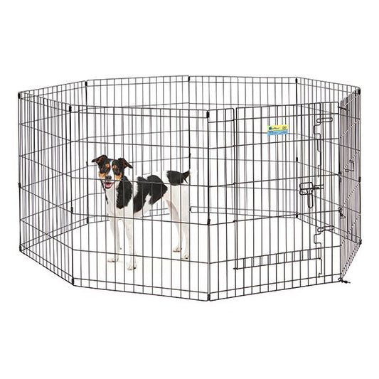 MidWest Contour Wire Exercise Pen with Door for Dogs and Pets-Dog-Mid West-30" tall - 1 count-