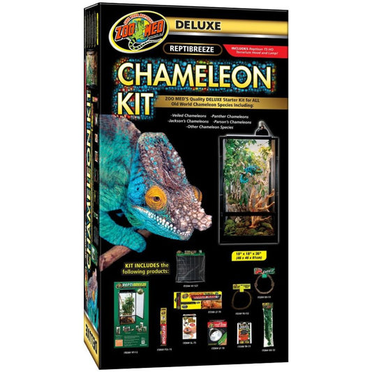 Zoo Med Deluxe ReptiBreeze Chameleon Kit Starter Kit for All Old World Chameleon Species-Reptile-Zoo Med-1 count-