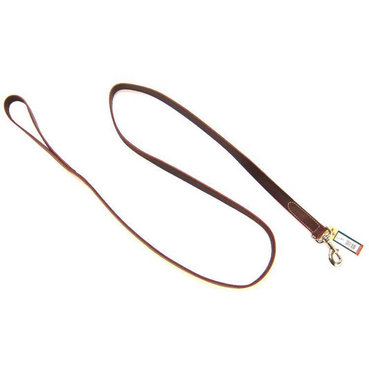Circle T Latigo Leather Lead-Dog-Circle T Leather-6' Long x 1" Wide-