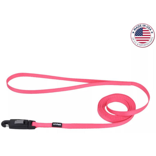 Li'l Pals Nylon Lead - Neon Pink-Dog-Li'l Pals-6' Long x 5/16" Wide-