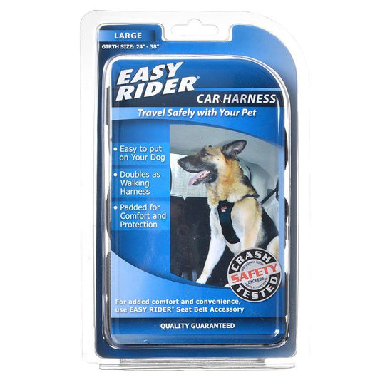 Coastal Pet Easy Rider Car Harness - Black-Dog-Coastal Pet-Large (Girth Size 24"-38")-