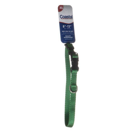 Tuff Collar Nylon Adjustable Collar - Hunter Green-Dog-Tuff Collar-8"-12" Long x 3/8" Wide-