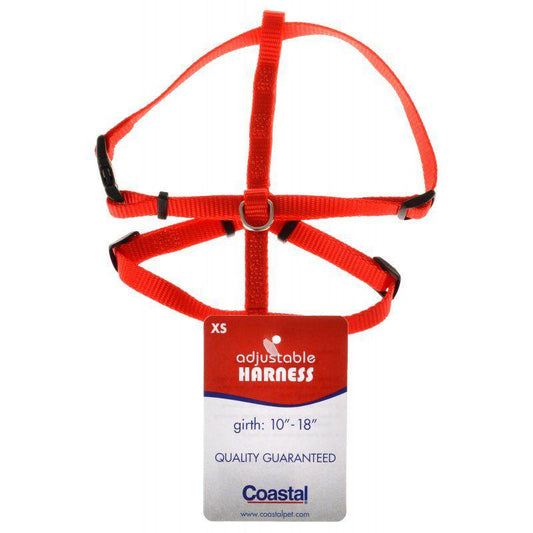 Tuff Collar Nylon Adjustable Dog Harness - Red-Animals & Pet Supplies-BimBimPet-
