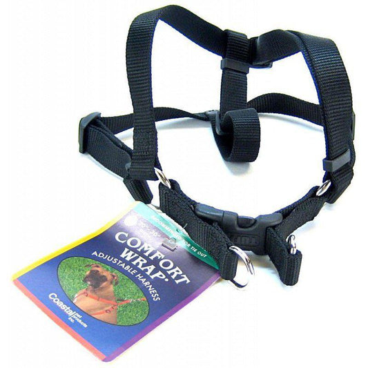Coastal Pet Comfort Wrap Adjustable Harness - Black-Dog-Coastal Pet-Medium (Girth Size 20"-32")-