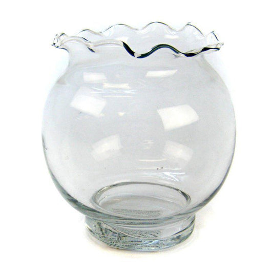 Anchor Hocking Fluted Ivy Fish Bowl-Fish-Anchor Hocking-4 3/4" Diameter-