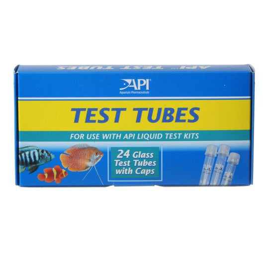 API Replacement Test Tubes-Fish-API-24 Test Tubes with Caps-