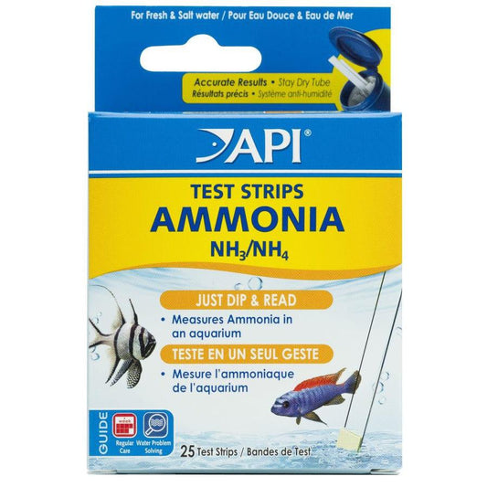 API Ammonia Test Strips-Fish-API-25 Strips-