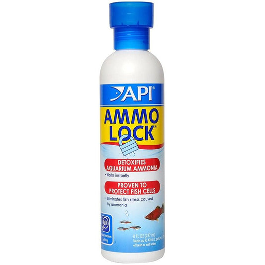 API Ammo Lock Ammonia Detoxifier for Aquariums-Fish-API-8 oz (Treats 474 Gallons)-