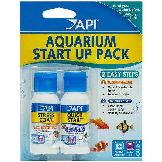API Aquarium Start Up Pack-Fish-API-1 oz - 2 Bottles-