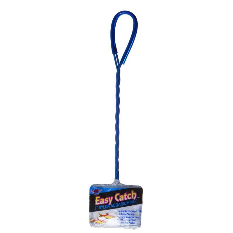 Blue Ribbon Easy Catch Fine Mesh Fish Net-Fish-Blue Ribbon Pet Products-3" Wide Net-