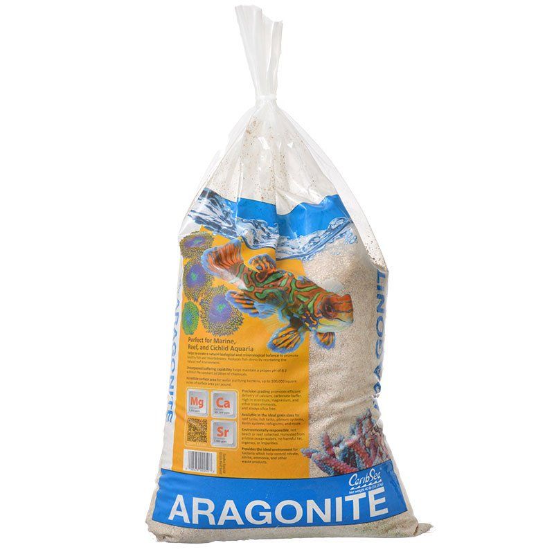 CaribSea Dry Aragonite Seafloor Special Grade Reef Sand-Fish-Caribsea-40 lbs-