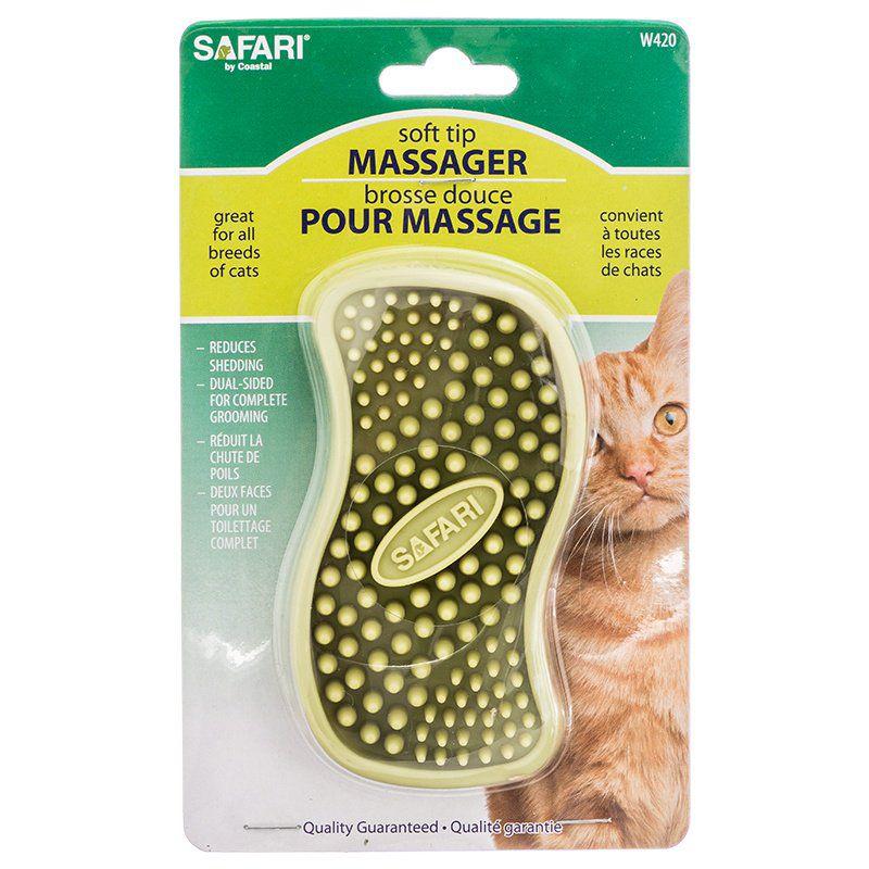 Safari Cat Rubber Curry Brush-Cat-Safari-Cat Rubber Curry Brush-