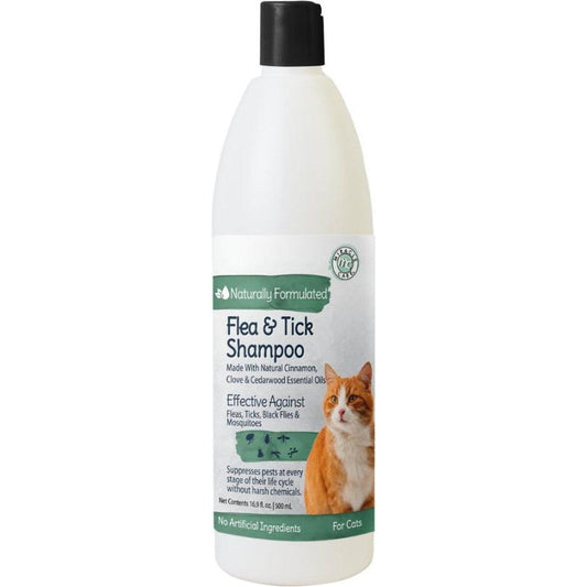 Miracle Care Natural Flea & Tick Shampoo for Cats-Cat-Miracle Care-16 oz-