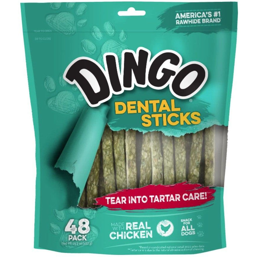 Dingo Dental Sticks for Tartar Control-Dog-Dingo-48 Pack-