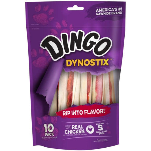Dingo Dynostix Meat & Rawhide Chew-Dog-Dingo-5" (10 Pack)-