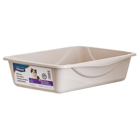 Petmate Litter Pan - Gray-Cat-Petmate-Small (14.1"L x 10.4"W x 3.5"H)-
