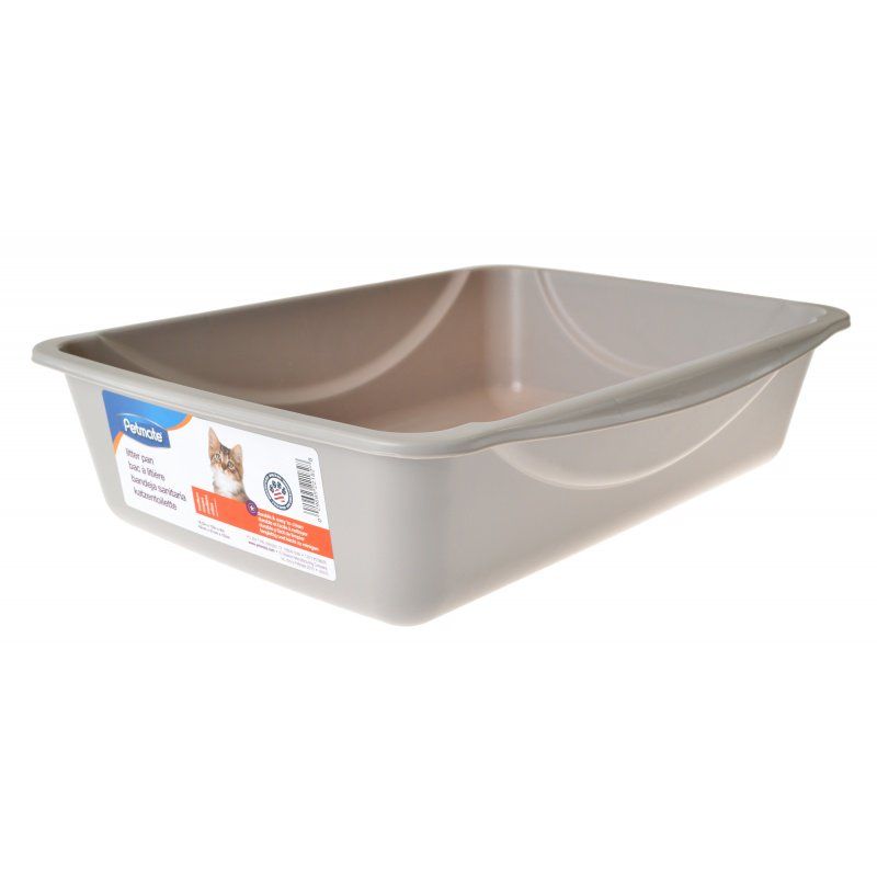 Petmate Litter Pan - Gray-Cat-Petmate-Medium (16"L x 12"W x 4"H)-