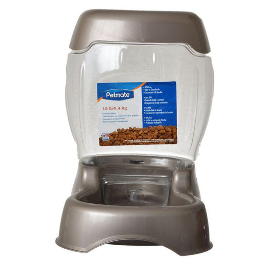 Petmate Cafe Pet Feeder - Pearl Tan-Dog-Petmate-12 lbs-