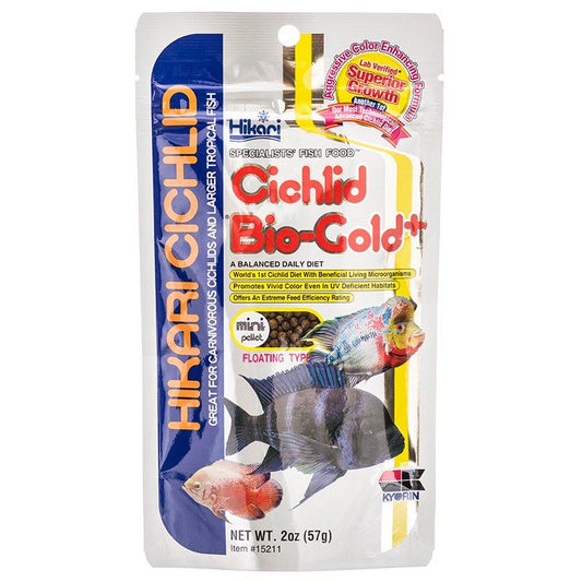 Hikari Cichlid Bio-Gold + (Mini Pellet)-Fish-Hikari-2 oz-