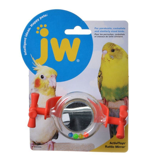 JW Insight Rattle Mirror Bird Toy-Bird-JW Pet-Rattle Mirror Bird Toy-