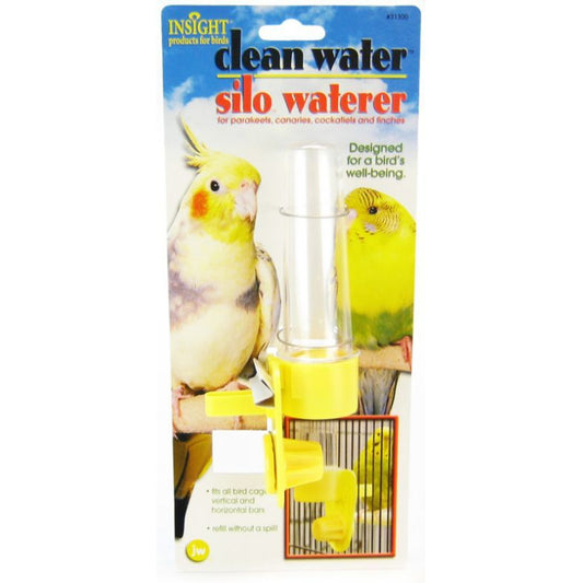 JW Insight Clean Water Silo Waterer-Bird-JW Pet-Regular - 7" Tall-