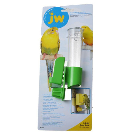 JW Insight Clean Seed Silo Bird Feeder-Bird-JW Pet-Regular - (2.25"W x 6.75"H)-