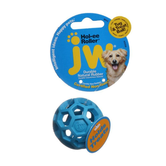JW Pet Hol-ee Roller Rubber Dog Toy - Assorted-Dog-JW Pet-Mini (2" Diameter - 1 Toy)-