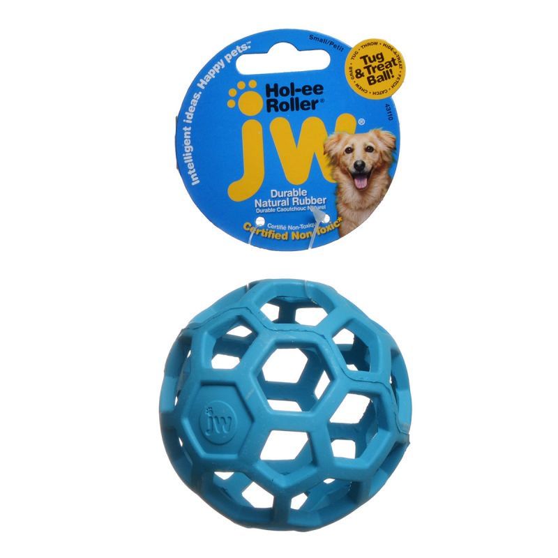 JW Pet Hol-ee Roller Rubber Dog Toy - Assorted-Dog-JW Pet-Small (3.5" Diameter - 1 Toy))-