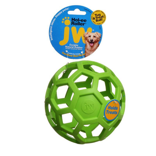 JW Pet Hol-ee Roller Rubber Dog Toy - Assorted-Dog-JW Pet-Large (6.5" Diameter - 1 Toy)-