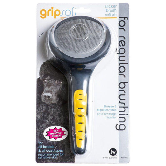 JW Gripsoft Soft Pin Slicker Brush-Dog-JW Pet-Soft Pin Slicker Brush-