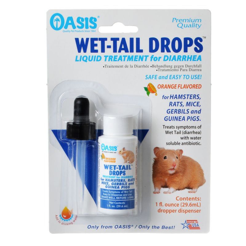 Oasis Small Animal Wet Tail Drops - Diarrhea Treatment-Small Pet-Oasis-1 oz-