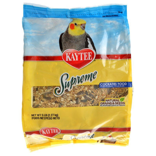 Kaytee Supreme Natural Blend Bird Food - Cockatiel-Bird-Kaytee-5 lbs-