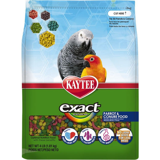 Kaytee Exact Rainbow Daily Diet - Parrot & Conure-Bird-Kaytee-4 lbs-