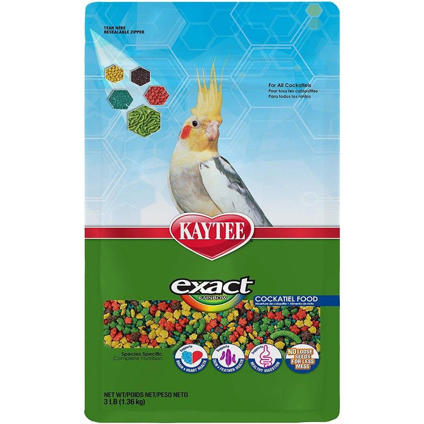 Kaytee Exact Rainbow Daily Diet - Cockatiel-Bird-Kaytee-3 lbs-