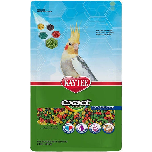Kaytee Exact Rainbow Daily Diet - Cockatiel-Bird-Kaytee-3 lbs-