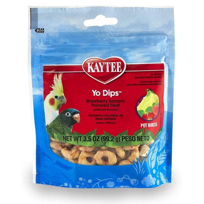 Kaytee Fiesta Yogurt Dipped Treats - Strawberry/Banana-Bird-Kaytee-3.5 oz-