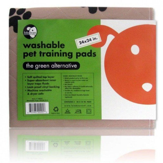 Lola Bean Washable Pet Training Pads-Dog-Lola Bean-24" Long x 24" Wide (2 Pack)-