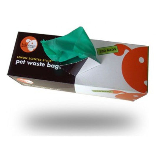 Lola Bean Pet Waste Bags - Lemon Scent-Dog-Lola Bean-200 Bags - 13" Long x 8" Wide-