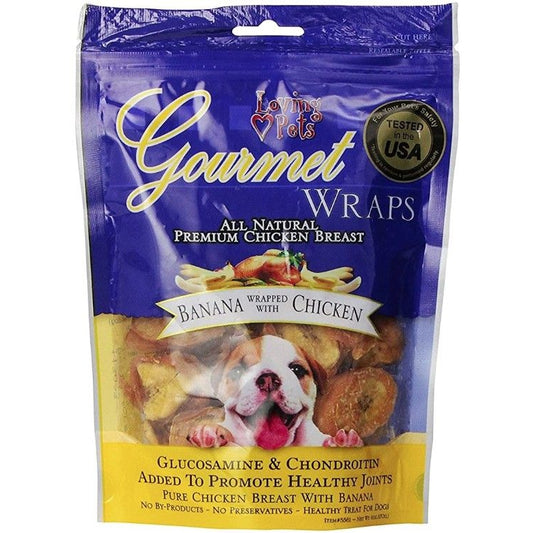 Loving Pets Gourmet Banana & Chicken Wraps-Dog-Loving Pets-6 oz-