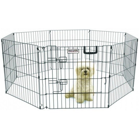 Precision Pet Ultimate Play Yard Exercise Pen - Black-Animals & Pet Supplies-BimBimPet-