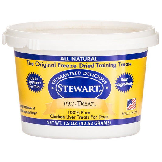 Stewart Pro-Treat 100% Freeze Dried Chicken Liver for Dogs-Dog-Stewart-1.5 oz-