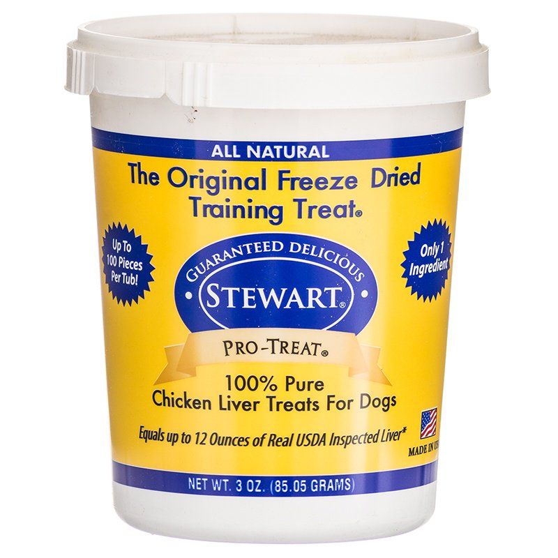 Stewart Pro-Treat 100% Freeze Dried Chicken Liver for Dogs-Dog-Stewart-3 oz-