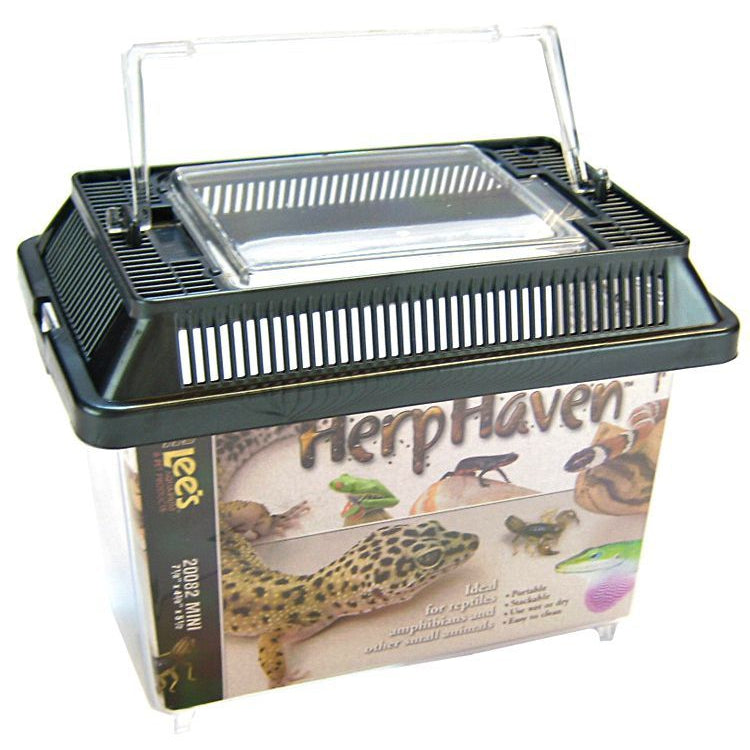 Lees HerpHaven Terrarium - Rectangular-Reptile-Lee's-Mini - 7.1"L x 4.4"W x 5.5"H-