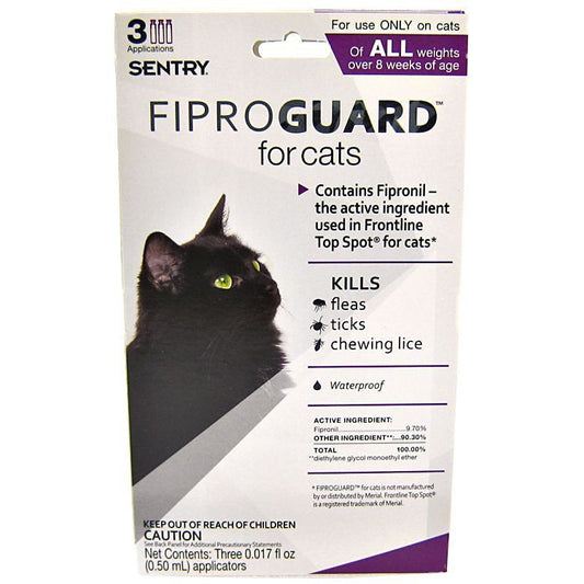 Sentry FiproGuard for Cats-Cat-Sentry-3 Doses-