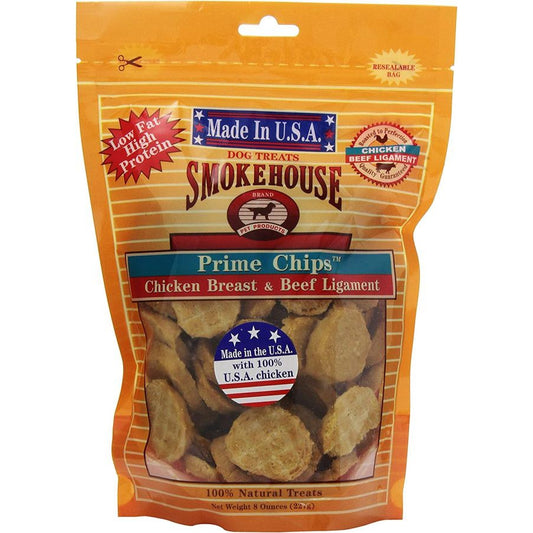 Smokehouse Treats Prime Chicken & Beef Chips-Dog-Smokehouse-8 oz-