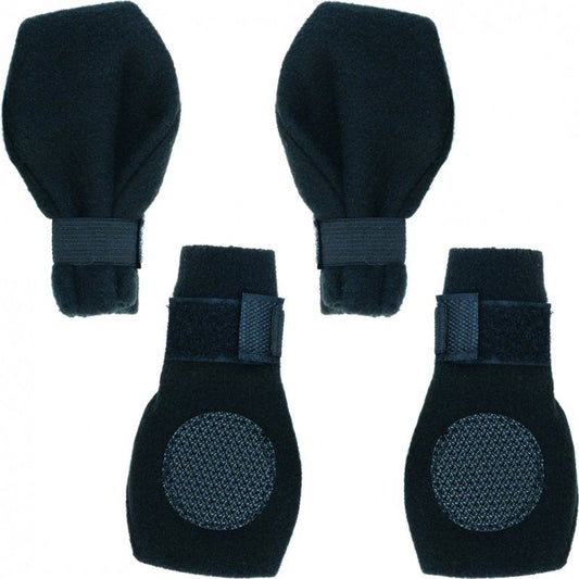 Fahion Pet Arctic Fleece Dog Boots - Black-Dog-Fashion Pet-Large (3.75" Paw)-