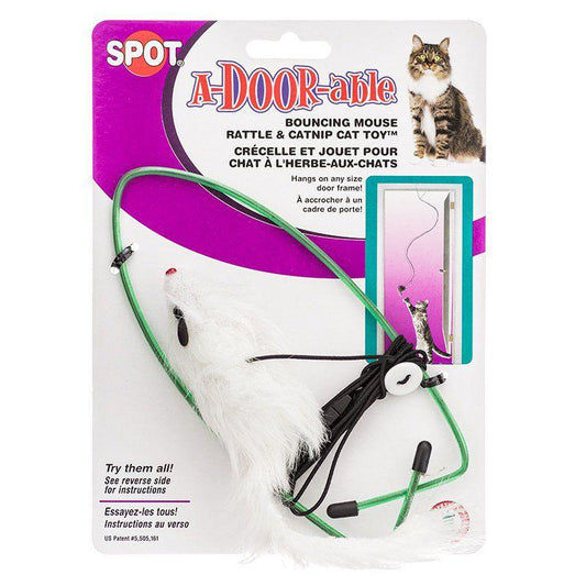 Spot Spotnips A-Door-able Fur Mouse Cat Toy-Cat-Spot-Fur Mouse Cat Toy-