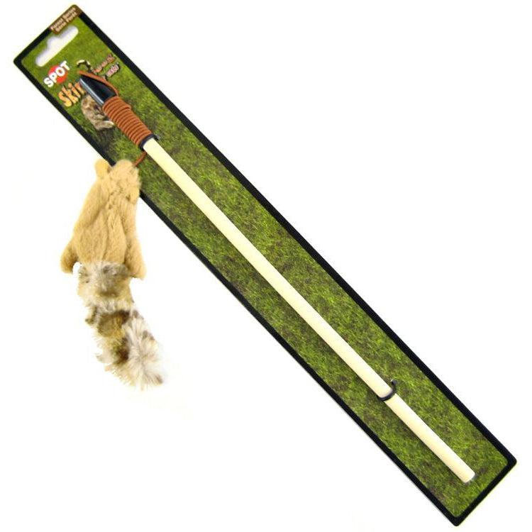 Spot Skinneeez Squirrel Cat Toy with Wand-Cat-Spot-Squirrel Cat Toy with Wand-